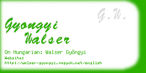 gyongyi walser business card